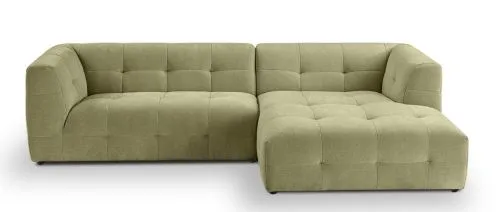 Ecksofa Polstersofa Tenso rechts | 292cm | Webstoff | grün