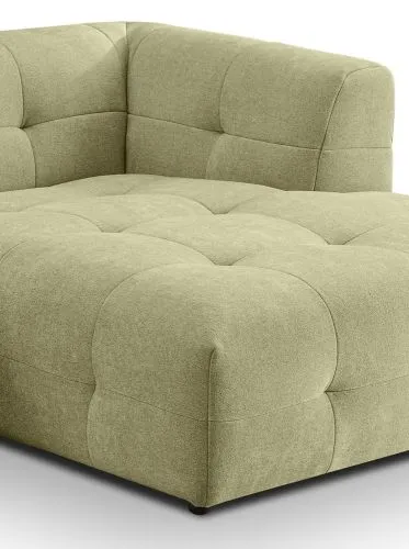 Ecksofa Polstersofa Tenso rechts | 292cm | Webstoff | grün