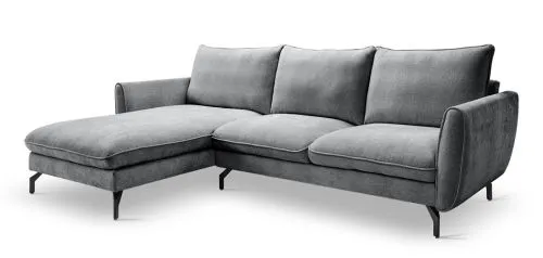 Ecksofa Toronto L-Form links | 259cm | Webstoff | grau
