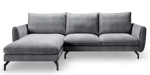 Ecksofa Toronto L-Form links | 259cm | Webstoff | grau