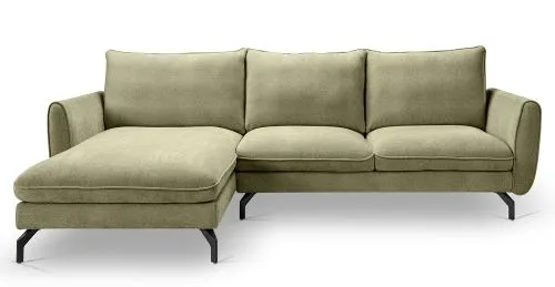 Ecksofa Toronto L-Form links | 259cm | Webstoff | grün