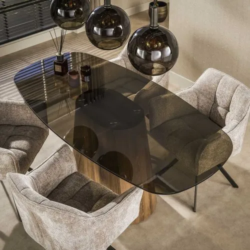 Esstich Shades dänisch oval | 180 | Glas | Bronze