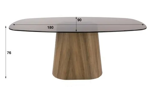 Esstich Shades dänisch oval | 180 | Glas | Bronze