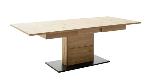 Esstisch Arezzo ausziehbar | Wildeiche / anthrazit | 180 (230) x 100