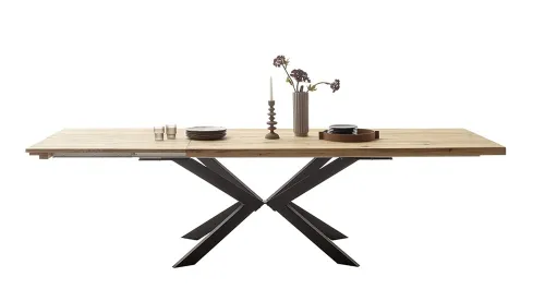 Esstisch Ausziehtisch Barletta | Wildeiche massiv | 180 (280)x100