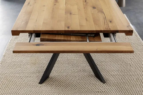 Esstisch Ausziehtisch Barletta | Wildeiche massiv | 180 (280)x100