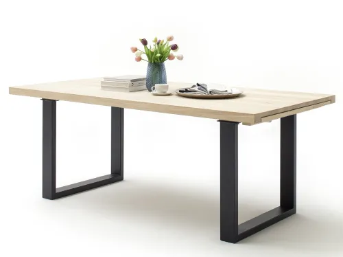 Esstisch Ausziehtisch Dayton | Eiche Bianco massiv | 180 x 100 cm