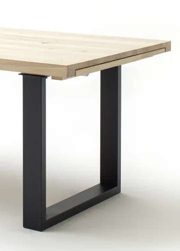 Esstisch Ausziehtisch Dayton | Eiche Bianco massiv | 180 x 100 cm