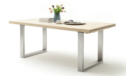 Esstisch Ausziehtisch Dayton | Eiche Bianco massiv | 180(280) x 100 cm