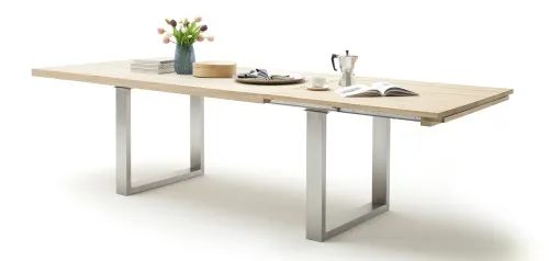 Esstisch Ausziehtisch Dayton | Eiche Bianco massiv | 200(300) x 100 cm