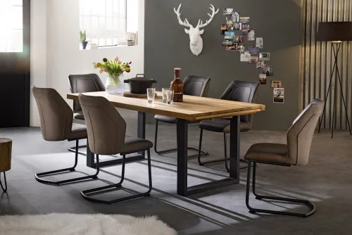 Esstisch Ausziehtisch Dayton | Wildeiche massiv | 180/200/220 x 100 | verschiedene Größen