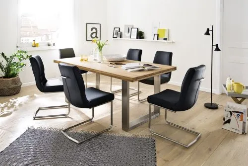 Esstisch Ausziehtisch Dayton | Wildeiche massiv | 180 x 100 cm