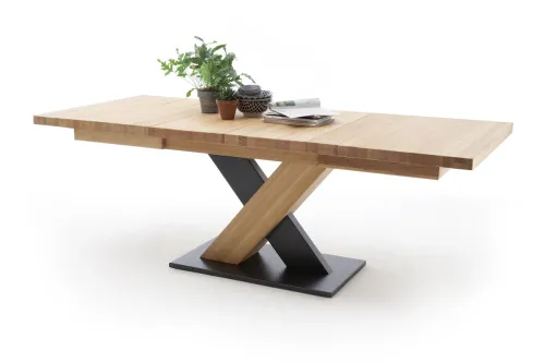 Esstisch Ausziehtisch Mendoza Bootsform | Wildeiche massiv | 140 x 90
