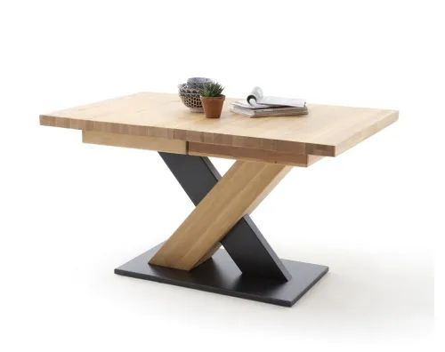 Esstisch Ausziehtisch Mendoza | Wildeiche massiv | 140 x 90 cm