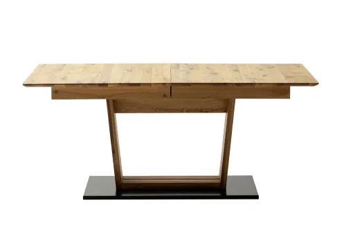 Esstisch Ausziehtisch Morena mit V-Fuß | Balkeneiche massiv | 140(190) x 77 x 90 cm