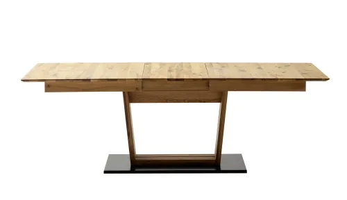 Esstisch Ausziehtisch Morena mit V-Fuß | Balkeneiche massiv | 180(230) x 77 x 90 cm