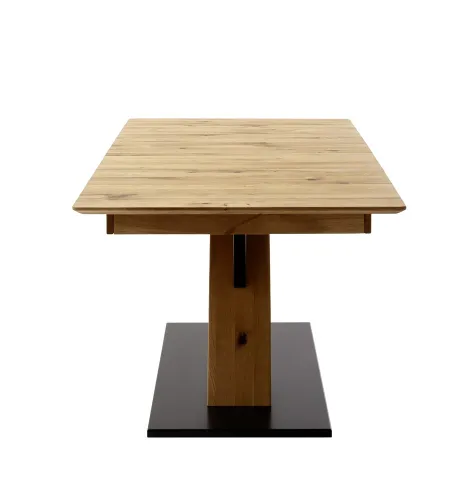 Esstisch Ausziehtisch Morena mit X-Fuß | Balkeneiche massiv | 140/160/180 | verschiedene Größen