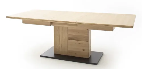 Esstisch Barcelona ausziehbar | Balkeneiche Bianco | 180 (230) x 100