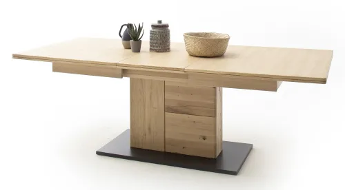 Esstisch Barcelona ausziehbar | Balkeneiche Bianco | 180 (230) x 100