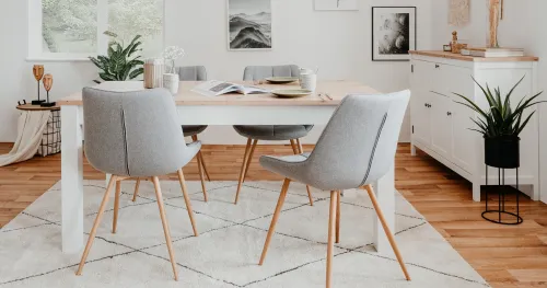 Esstisch Bergen | Ausziehtisch | Landhausstil | 160 (215 ) x 90 | weiß / Eiche Artisan