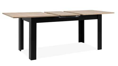 Esstisch Birmingham | Ausziehtisch | Artisan Oak / schwarz | 125 / 160 | verschiedene Größen
