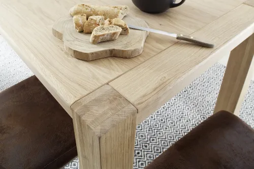 Esstisch Bologna | Ausziehtisch | Eiche Bianco | 180 (230) x 90