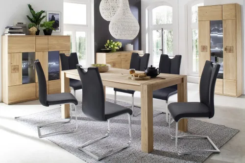 Esstisch Bologna | Ausziehtisch | Eiche Bianco | 180 (230) x 90