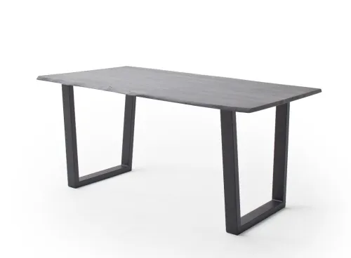 Esstisch Calabria | Akazie massiv | T-Gestell | 160/180/200/220/240 | grau / anthrazit | verschiedene Größe