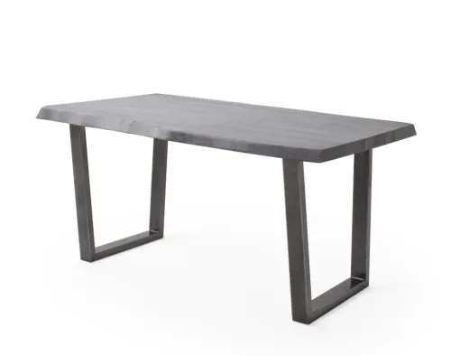 Esstisch Calabria | Akazie massiv | T-Gestell | 160/180/200/220/240 | grau / antik gewischt | verschiedene Größe