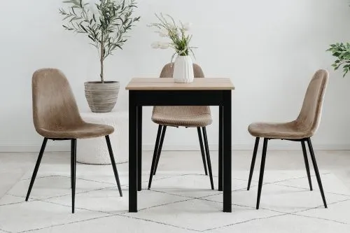 Esstisch Capri | Artisan Oak / schwarz