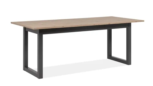Esstisch Denver | Ausziehtisch | Artisan Oak / anthrazit | 200(240) x 90 cm
