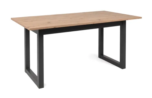 Esstisch Denver | Ausziehtisch | Artisan Oak / anthrazit | Industrial Look | 160(200) x 90