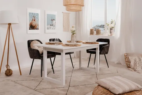 Esstisch Denver | Ausziehtisch | weiß | 160(200) x 90