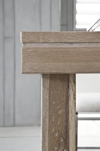 Esstisch Dublin | Eiche gekälkt massiv | 180 x 90 cm