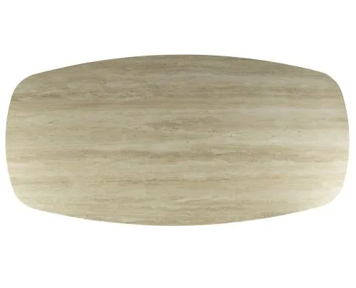 Esstisch Ele | oval | 215 cm | Keramik | Travertin