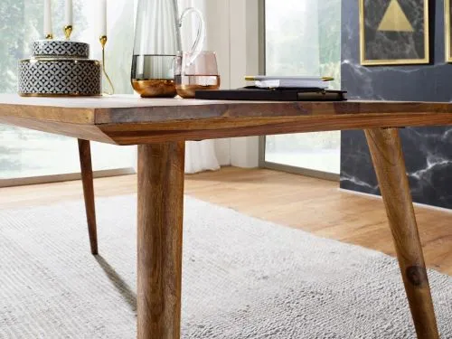 Esstisch Elias | Sheesham Holz massiv | dunkelbraun | 120x60
