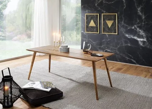 Esstisch Elias | Sheesham Holz massiv | dunkelbraun | 120x60