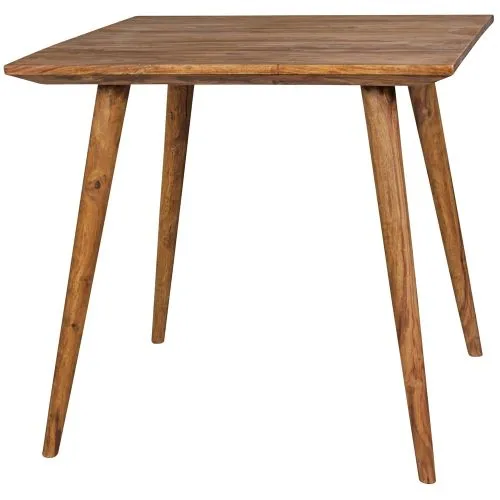 Esstisch Elias | Sheesham Holz massiv | dunkelbraun | 80x80
