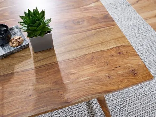 Esstisch Elias | Sheesham Holz massiv | dunkelbraun | 80x80