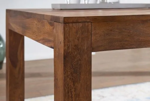 Esstisch Emma | Sheesham Holz massiv | dunkelbraun | 140x80