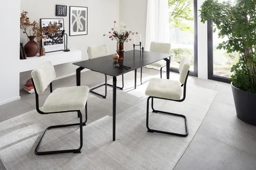 Esstisch Fremont | schwarz | 140 x 80