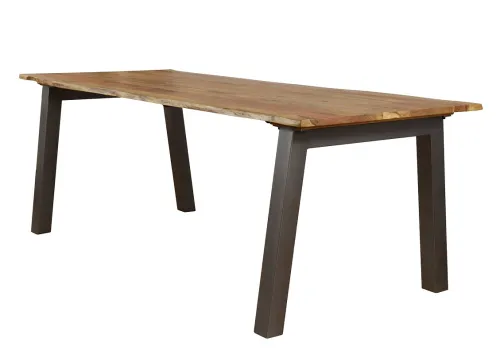 Esstisch Gistola | Akazie massiv | Baumstamm | 180x90