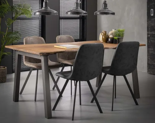 Esstisch Gistola | Akazie massiv | Baumstamm | 180x90