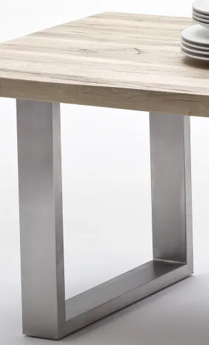 Esstisch Kufentisch Castello | Wildeiche massiv | 180 x 100 cm