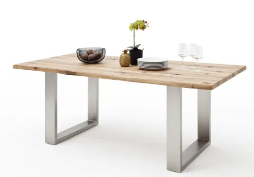 Esstisch Kufentisch Matras | Wildeiche massiv | 180 x 100 cm