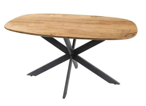 Esstisch Lako | oval | 150 cm | Akazie massiv | Natur