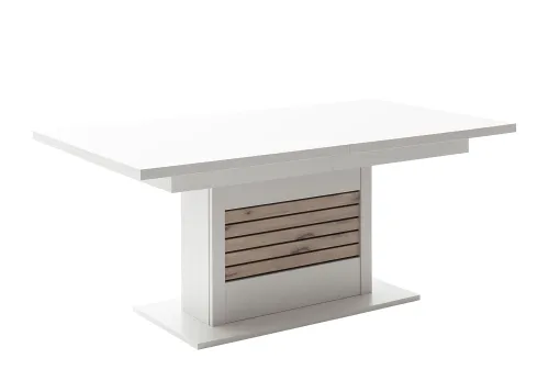 Esstisch Louisiana | ausziehbar | Modern White | 180 (280) x 100