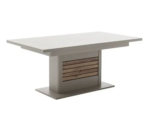 Esstisch Lüttich | Basalt / Wotan Eiche | 180(280)x100