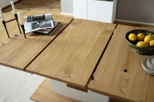 Esstisch Matadi | ausziehbar | Ast /Balkeneiche | 180(230)x100