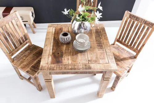 Esstisch Mia | Mango Holz massiv | 80x80 cm